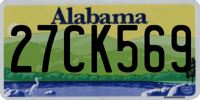 AL license plate 27CK569
