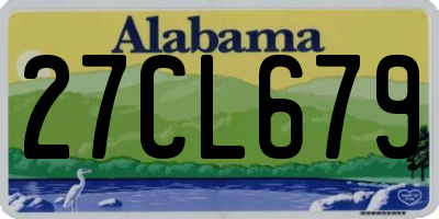 AL license plate 27CL679