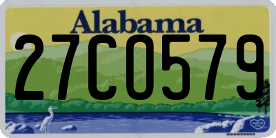 AL license plate 27CO579