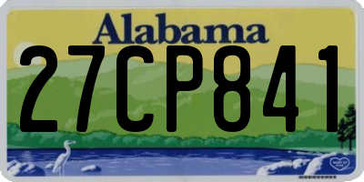 AL license plate 27CP841
