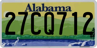 AL license plate 27CQ712