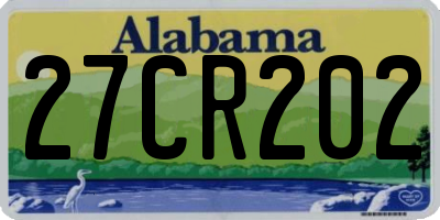 AL license plate 27CR202