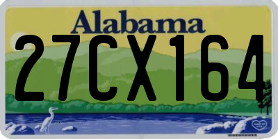 AL license plate 27CX164