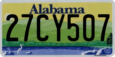 AL license plate 27CY507