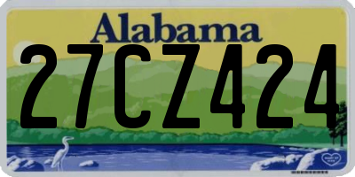 AL license plate 27CZ424