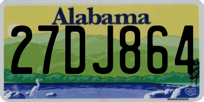AL license plate 27DJ864