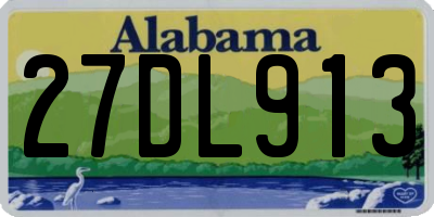 AL license plate 27DL913