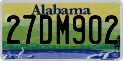 AL license plate 27DM902