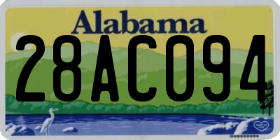 AL license plate 28AC094