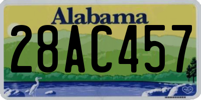 AL license plate 28AC457