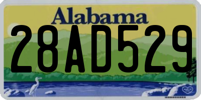 AL license plate 28AD529