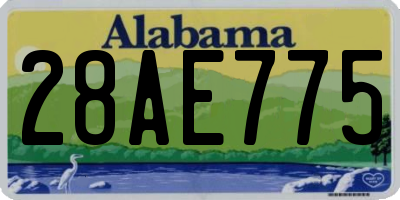 AL license plate 28AE775