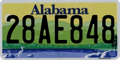 AL license plate 28AE848
