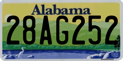 AL license plate 28AG252