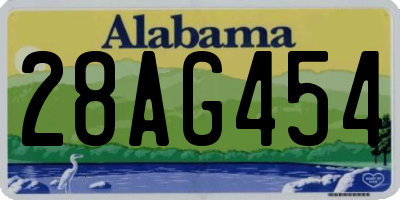 AL license plate 28AG454