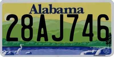 AL license plate 28AJ746