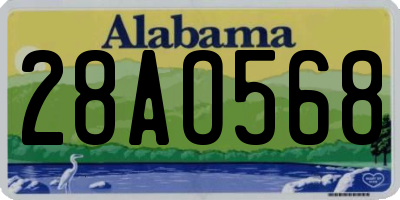 AL license plate 28AO568