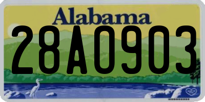 AL license plate 28AO903