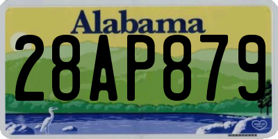 AL license plate 28AP879
