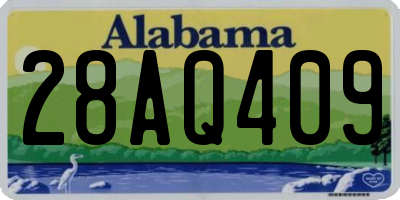AL license plate 28AQ409