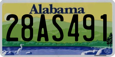 AL license plate 28AS491