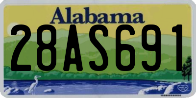 AL license plate 28AS691
