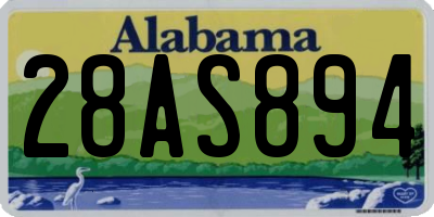 AL license plate 28AS894