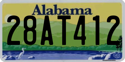 AL license plate 28AT412