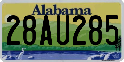 AL license plate 28AU285