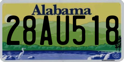 AL license plate 28AU518