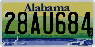 AL license plate 28AU684
