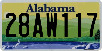 AL license plate 28AW117