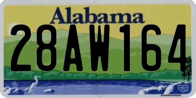 AL license plate 28AW164
