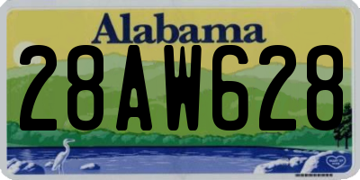AL license plate 28AW628