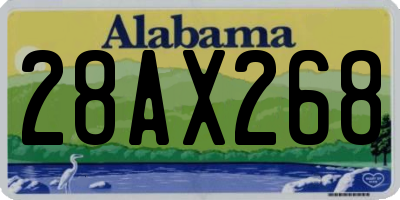 AL license plate 28AX268