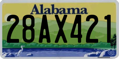 AL license plate 28AX421