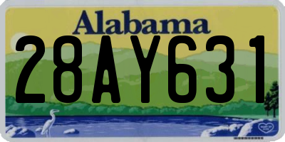 AL license plate 28AY631
