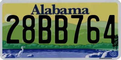 AL license plate 28BB764