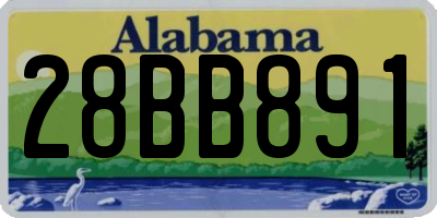 AL license plate 28BB891