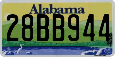 AL license plate 28BB944