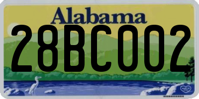 AL license plate 28BC002