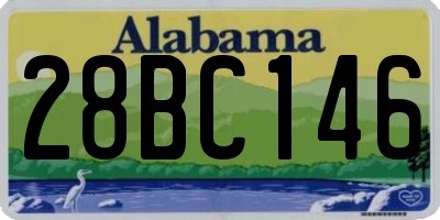 AL license plate 28BC146