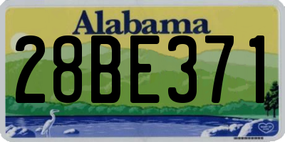 AL license plate 28BE371