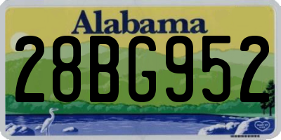AL license plate 28BG952