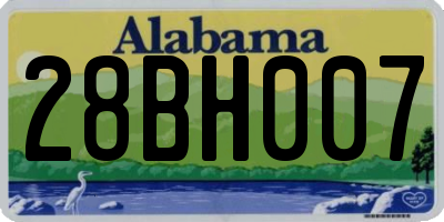 AL license plate 28BH007