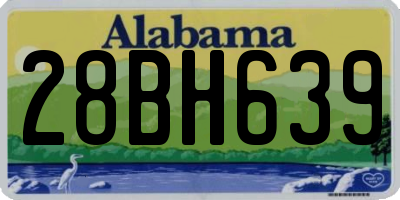 AL license plate 28BH639