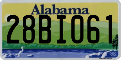 AL license plate 28BI061