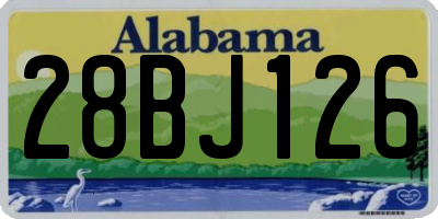 AL license plate 28BJ126