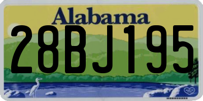 AL license plate 28BJ195