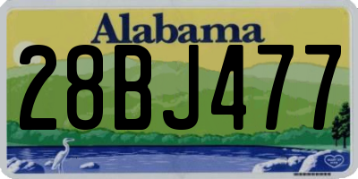 AL license plate 28BJ477